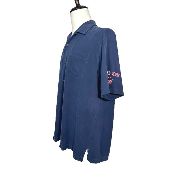 Tommy Bahama | Men | 2013 World Series Boston Red Sox Silk Shirt | Medium - Picture 4 of 12